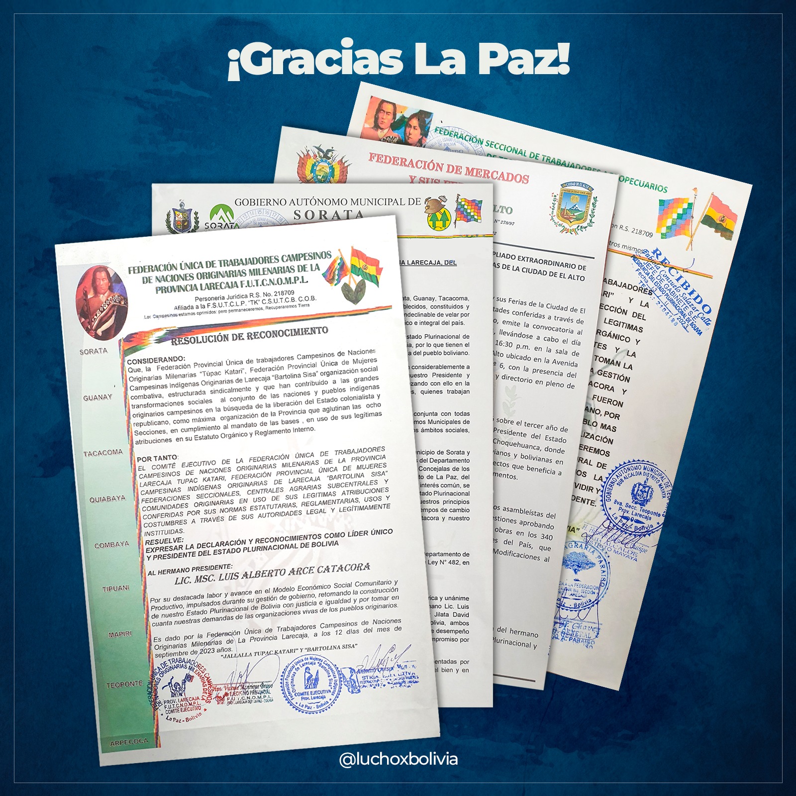 Arce: El pueblo es sabio y reconoce a un Gobierno que trabaja con honestidad y compromiso social
