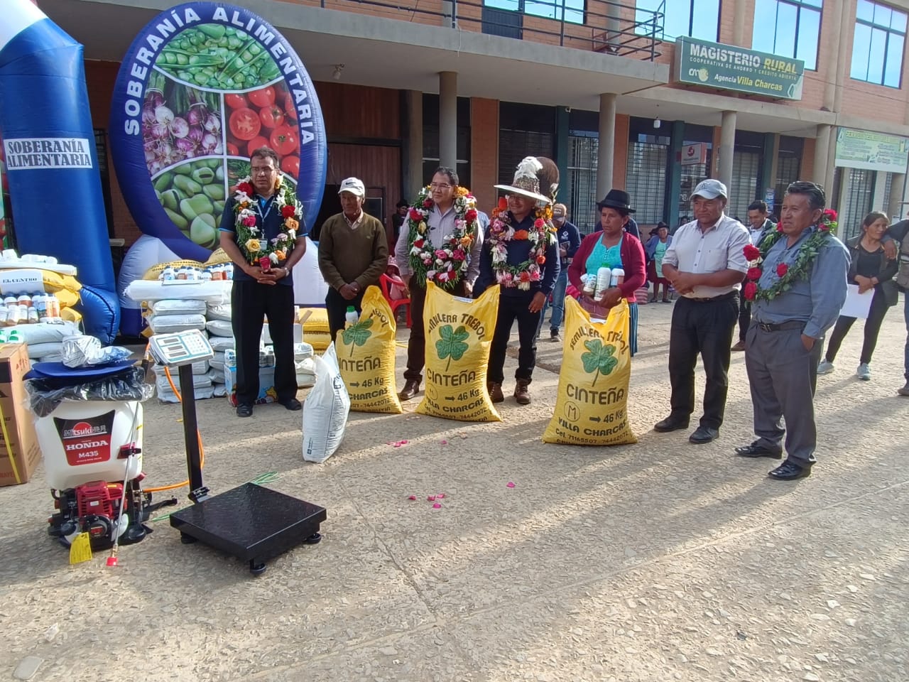 Villa Charcas mejorará su producción de haba con semilla certificada e insumos agrícolas 