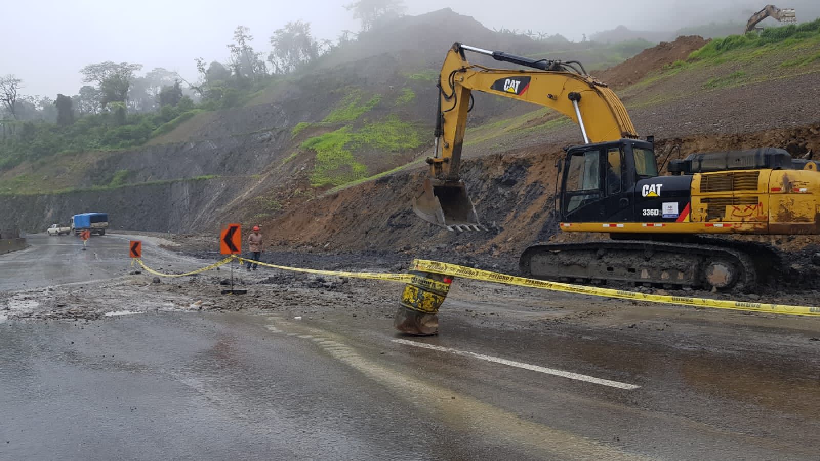 ABC instruye a Sinohydro solucionar el problema de hundimiento en la plataforma de la nueva vía en El Sillar 