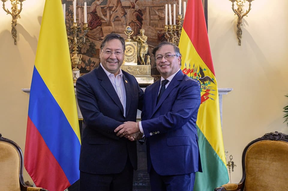 Presidente Arce se solidariza con el mandatario de Colombia por amenazas contra su vida