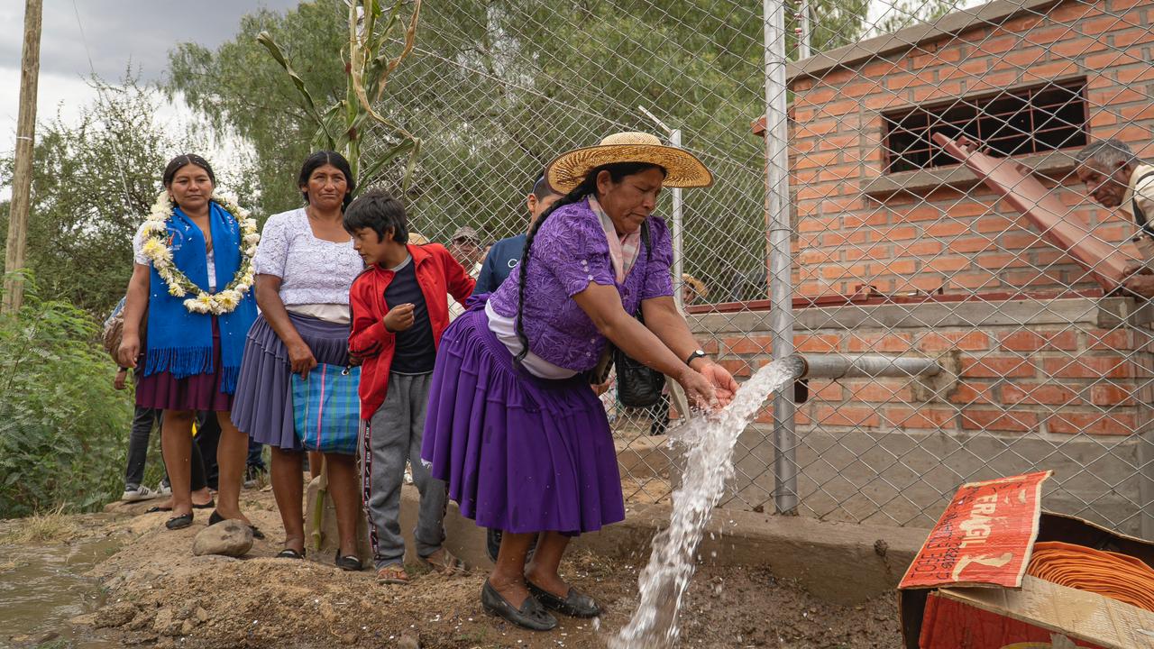 Municipios cochabambinos inauguran sistemas de agua para mejorar producción de alimentos con Bs 3,1 millones de inversión