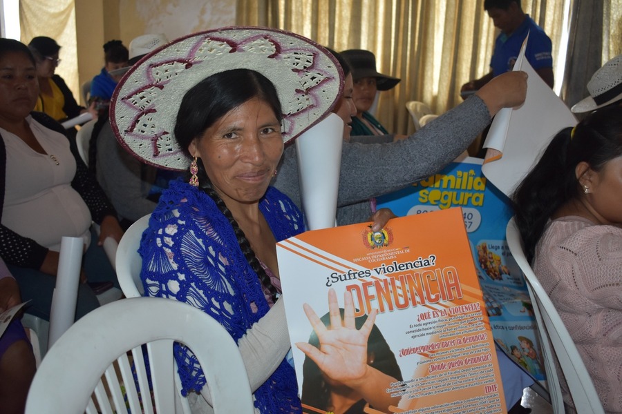 Fiscalía socializa la Ley 348 y brinda orientación para denunciar hechos de violencia 