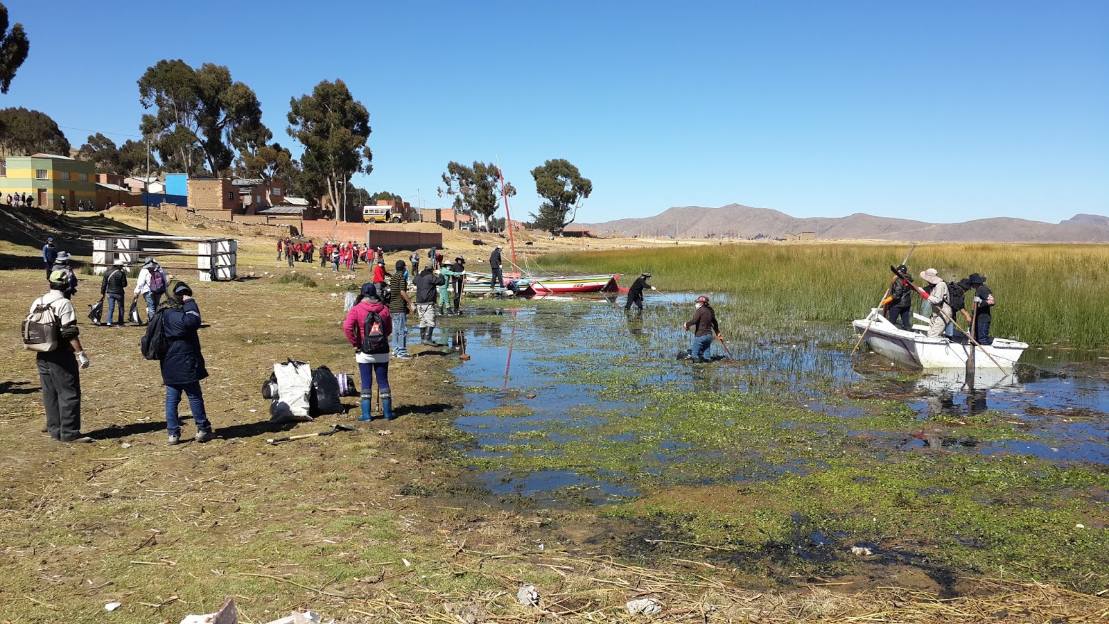 Gobierno destina $us 28 millones para combatir contra la contaminación en el lago Titicaca