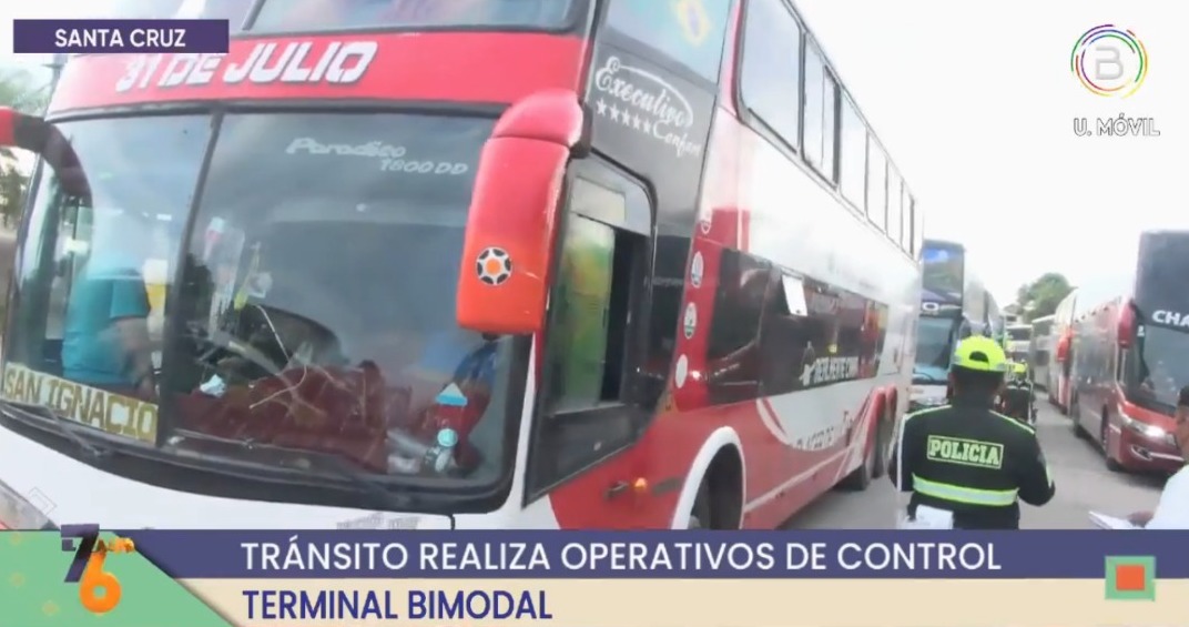 En Santa Cruz Tránsito intensifica controles e identifica a conductores con aliento alcohólico