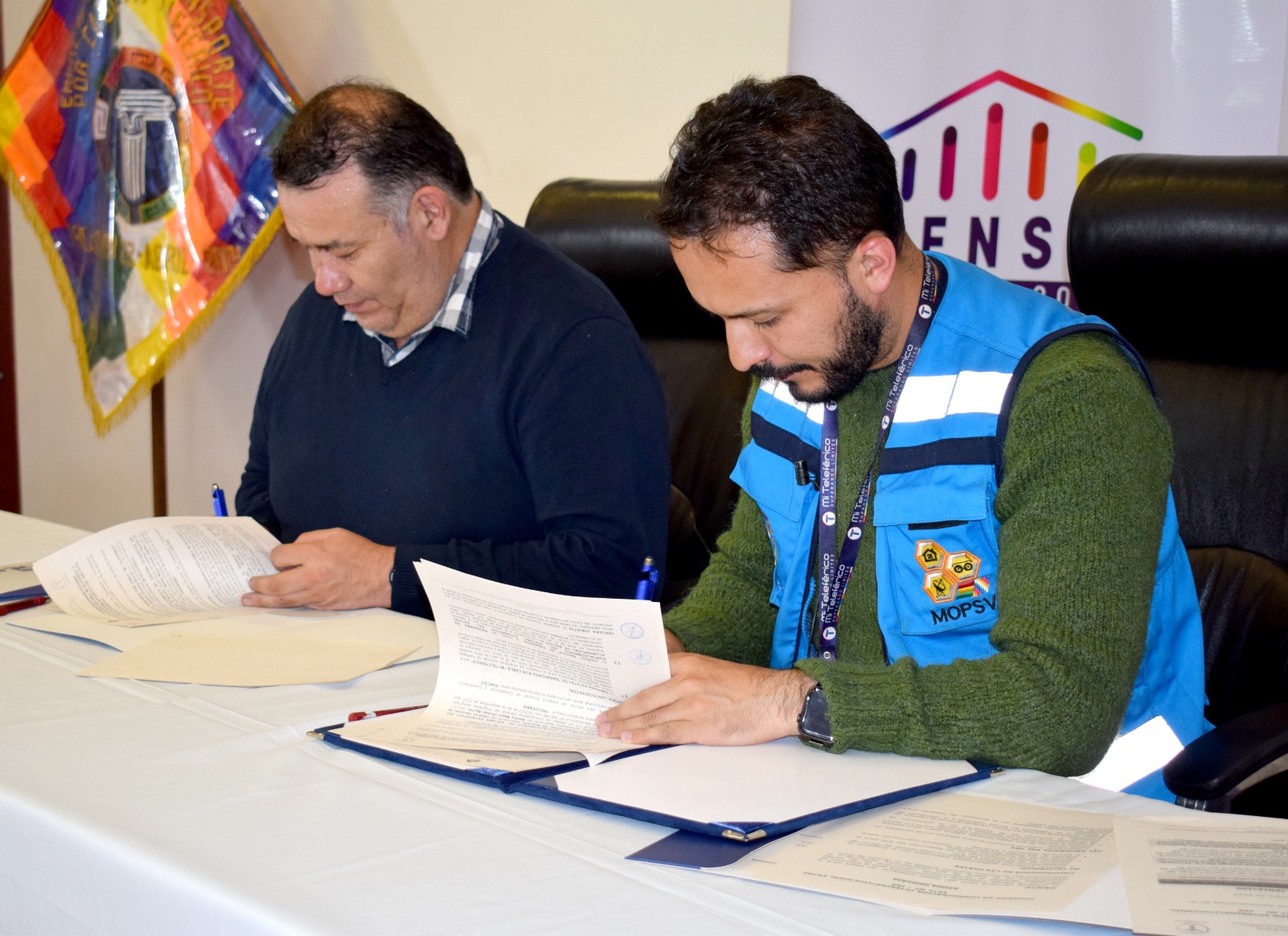 Acuerdan socializar el Censo de Población y Vivienda 2024 en estaciones de Mi Teleférico