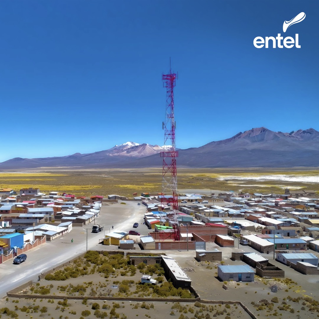 Entel alcanza cobertura del 82% con telefonía móvil e internet, invierte Bs 1.500 millones en radio bases
