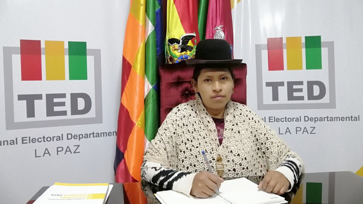Sala Plena del TED La Paz renueva directiva y elige a Zonia Yujra como presidenta 