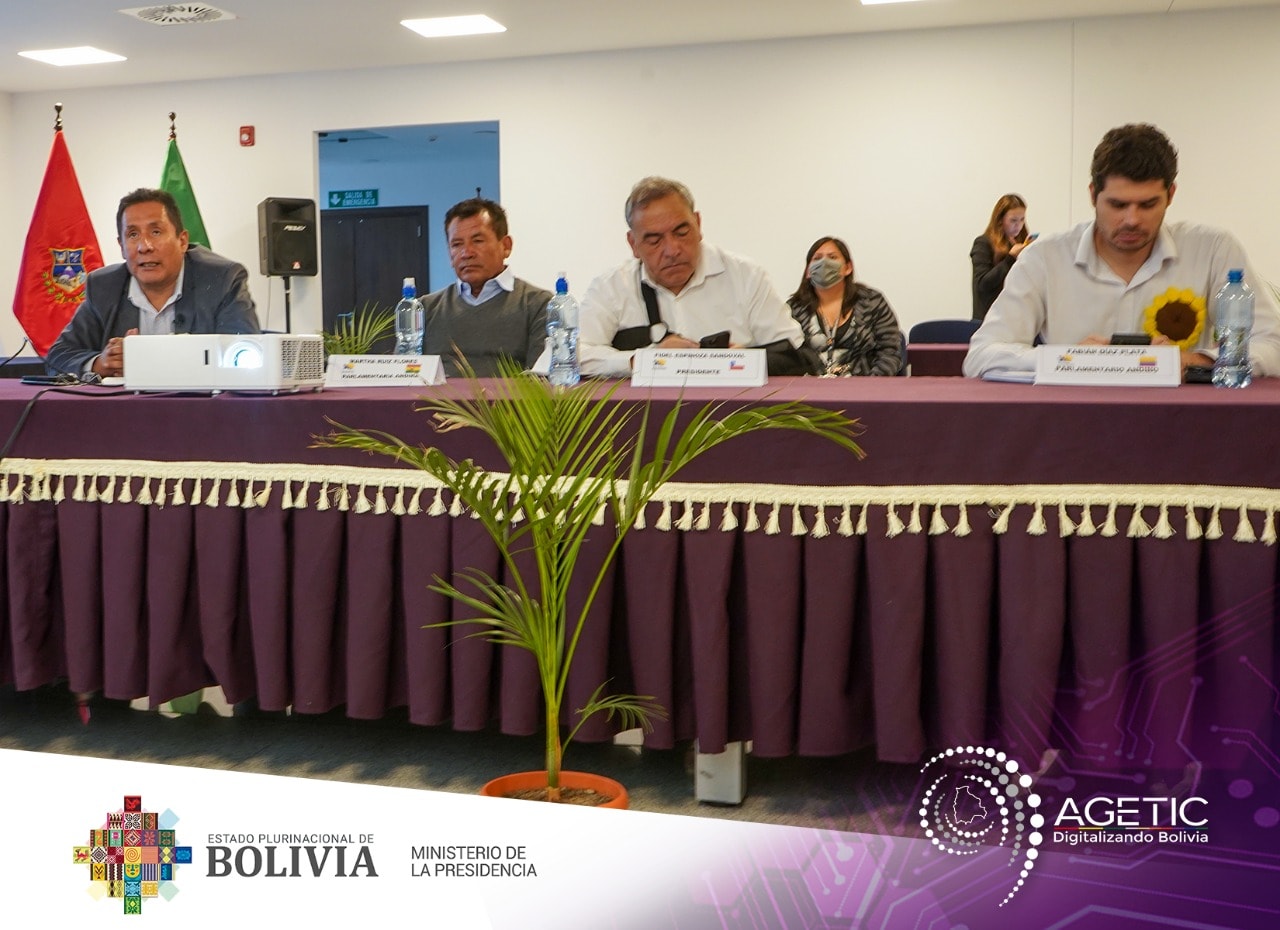 Agetic presenta en el Parlamento Andino anteproyecto de ley de Protección de Datos Personales