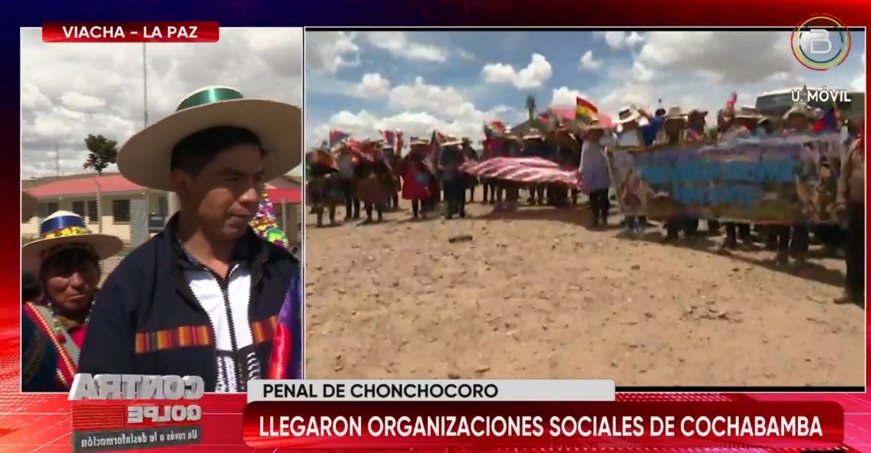 Organizaciones sociales instalan vigilia en Chonchocoro y exigen 30 años de cárcel para Camacho