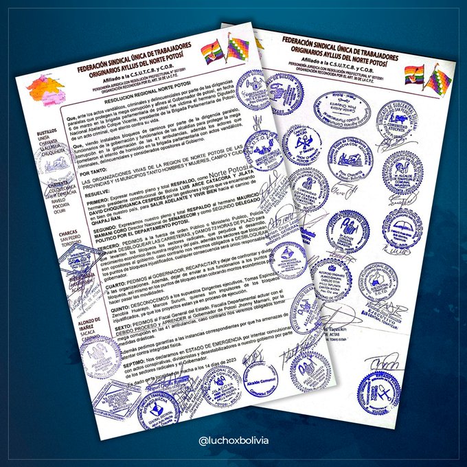 Arce destaca apoyo de indígenas del norte de Potosí y la lucha por la unidad, democracia y economía