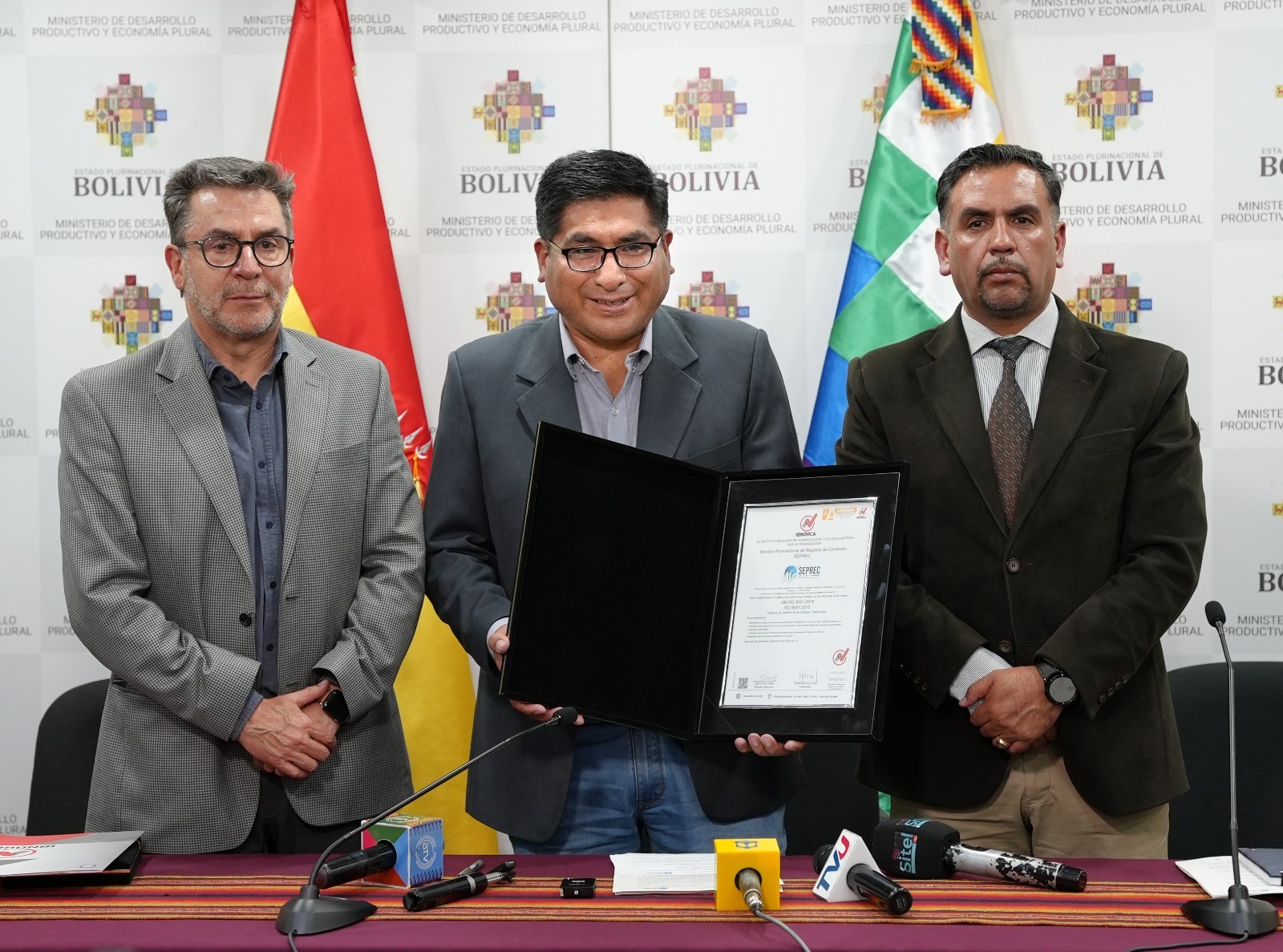 A dos años de trabajo, el SEPREC recibe certificado ISO por calidad de servicios