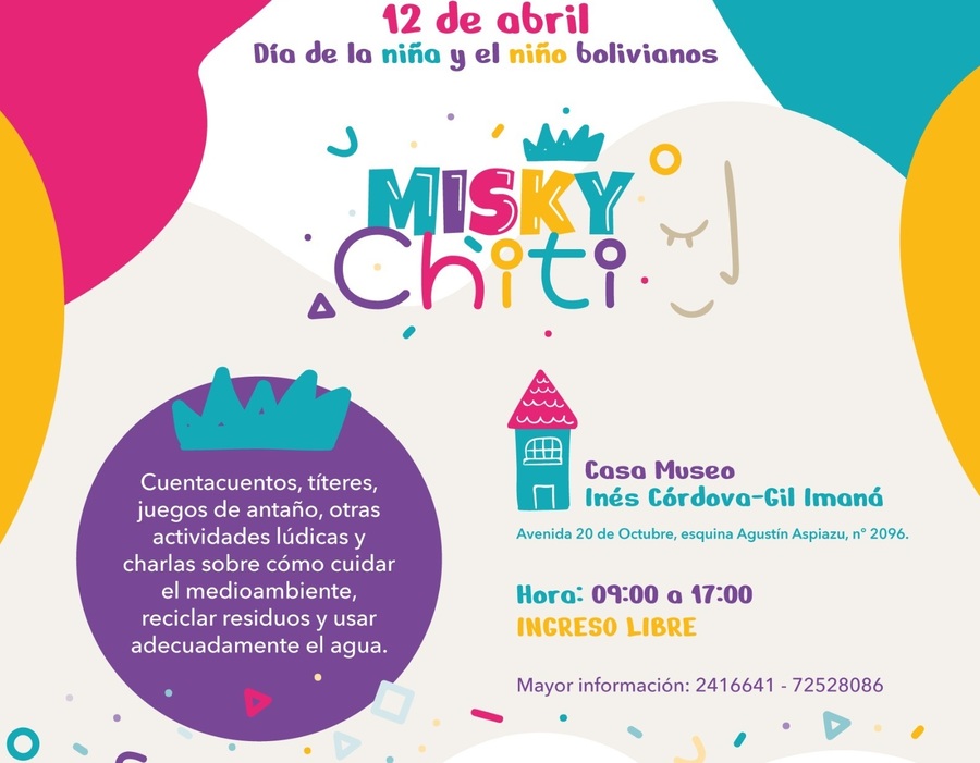 Invitan a celebrar el Día del Niño con juegos lúdicos, arte y charlas sobre el cuidado del medio ambiente