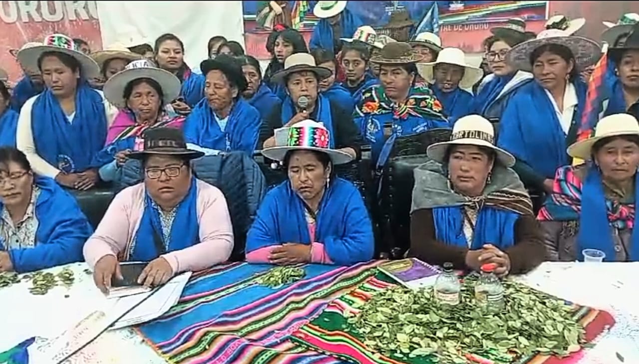 Bartolinas de Oruro respaldan al gobierno de Arce y confirman asistir al congreso del MAS en El Alto