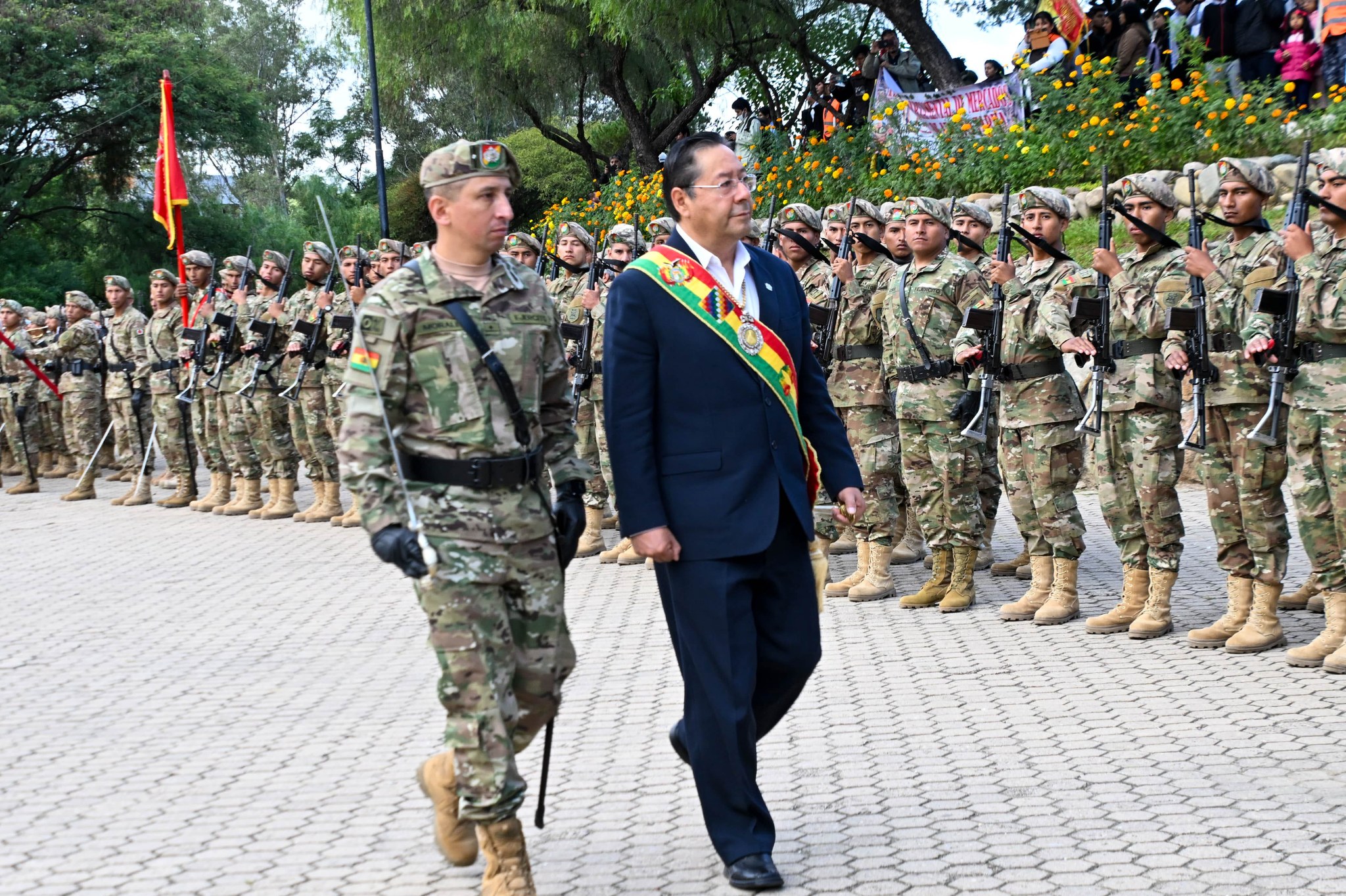 Presidente Arce lidera actos protocolares por los 207 años de la Batalla de La Tablada en Tarija