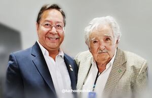 Presidente Arce expresa su solidaridad al expresidente Mujica tras conocerse que padece de cáncer