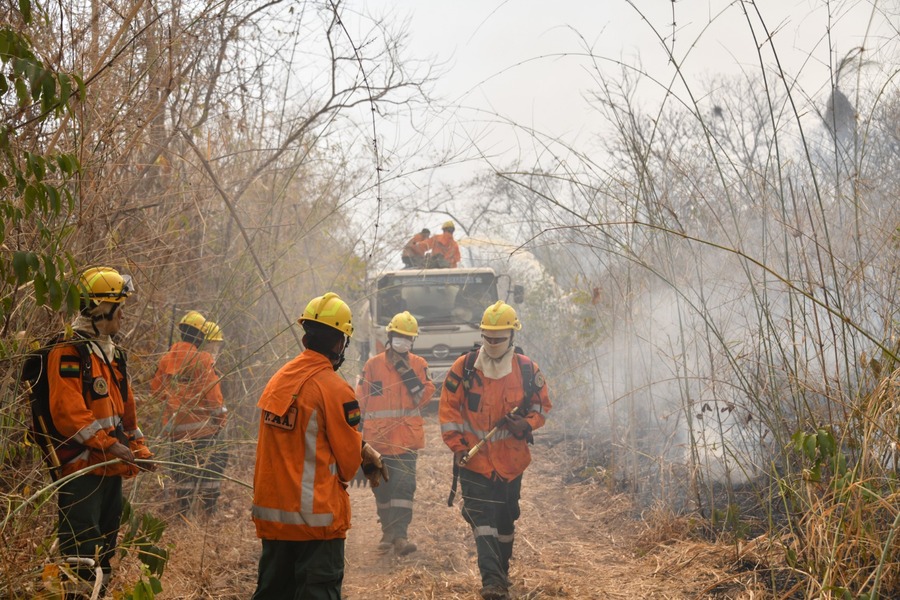 Activan acciones de contrafuego y mitigación para proteger de incendios a comunidades en San Matías