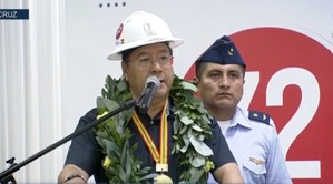 Arce afirma que trabaja en una solución estructural en hidrocarburos y defiende consulta sobre subvención