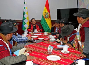 Campesinos de La Paz anuncian actividades conjuntas con el ministro de Trabajo Rodríguez