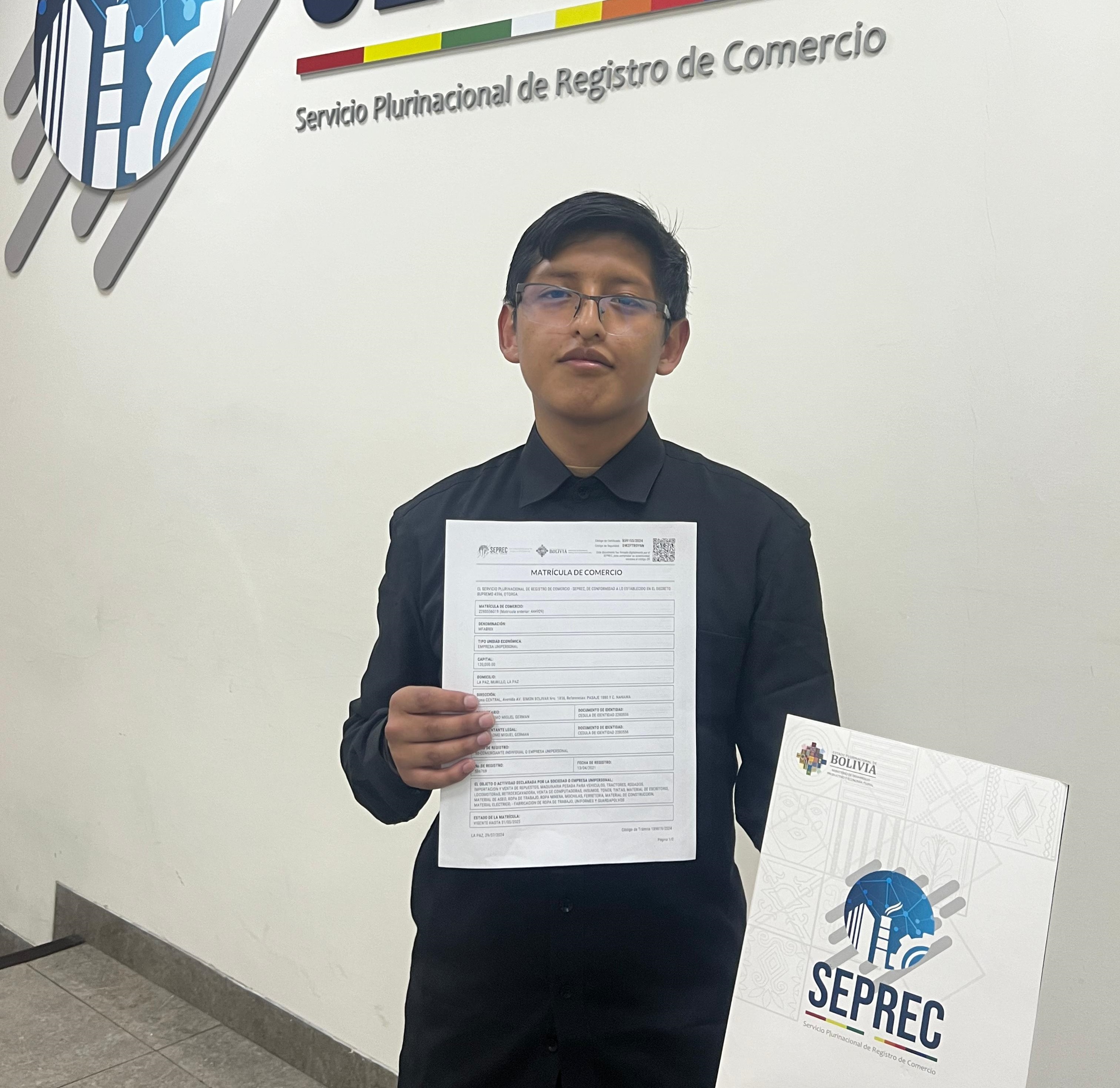 Más de 8.500 nuevas empresas se registraron en el Seprec a julio, La Paz lidera la lista