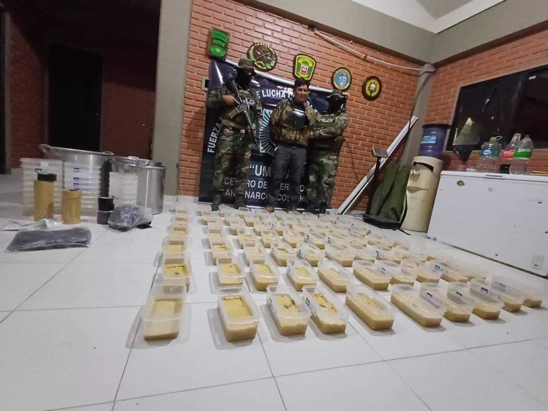 En Santa Cruz incautan más de 78 kilos de cocaína