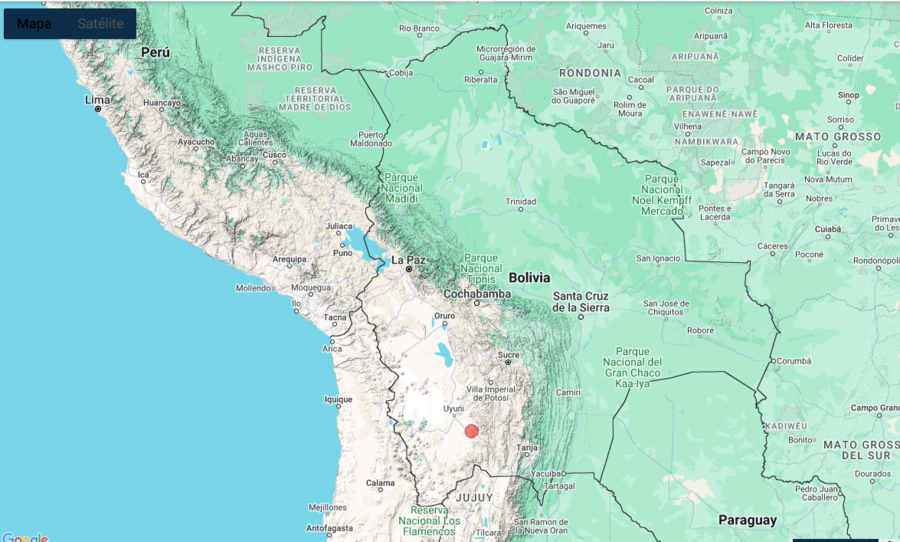 Registran sismo intermedio de magnitud 4,2 en Potosí
