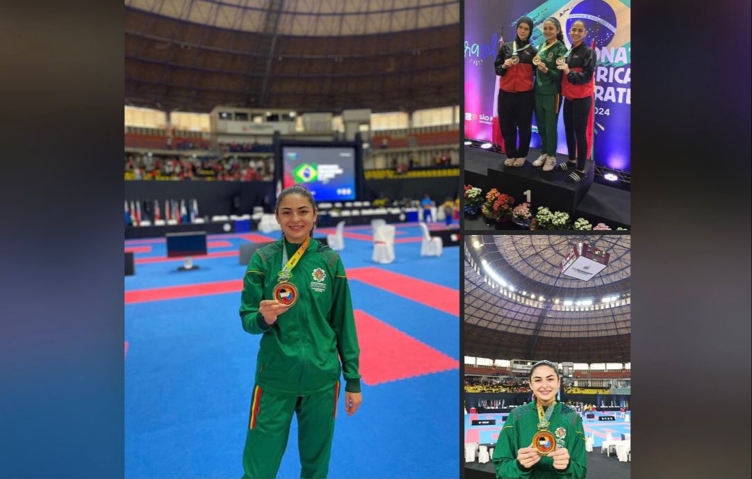 Arce saluda triunfo de karateca Sol Sandoval en competencia internacional en Brasil