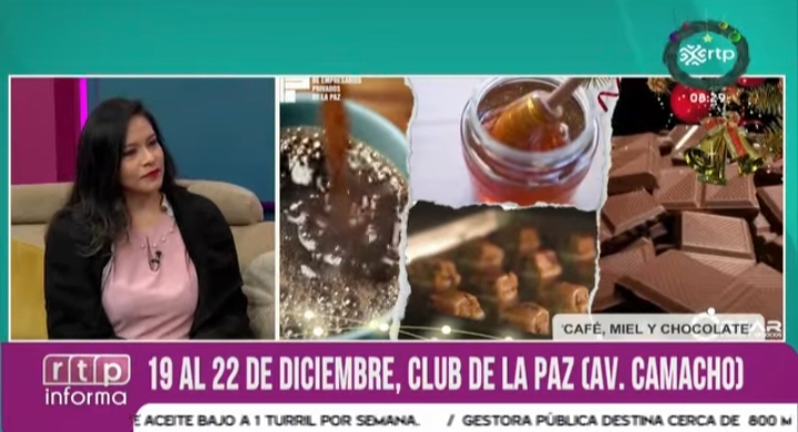 Invitan a la Feria Navideña del café miel y chocolate en La Paz