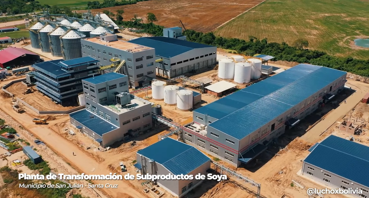 Construcción de la Planta de transformación de soya en San Julián llega al 95% de avance e ingresa a la recta final
