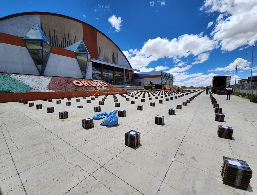 Arce destaca histórica incautación de 8,7 toneladas de cocaína que tenía como destino Europa