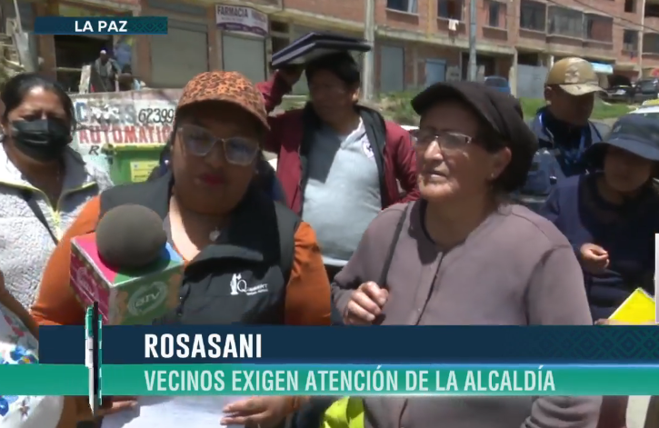 Vecinos de Rosasani reclaman ayuda de la Alcaldía de La Paz y denuncian amenazas de demolición de viviendas