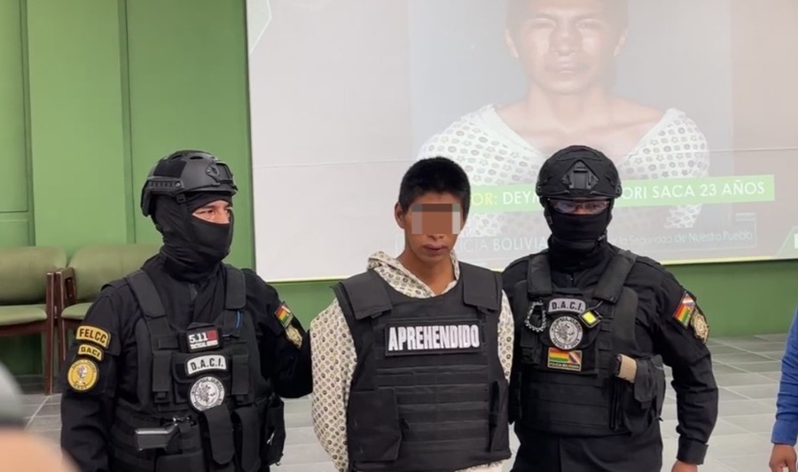 Policía captura a joven involucrado en el asesinato de una adulta mayor y agresión de una adolescente en Sacaba