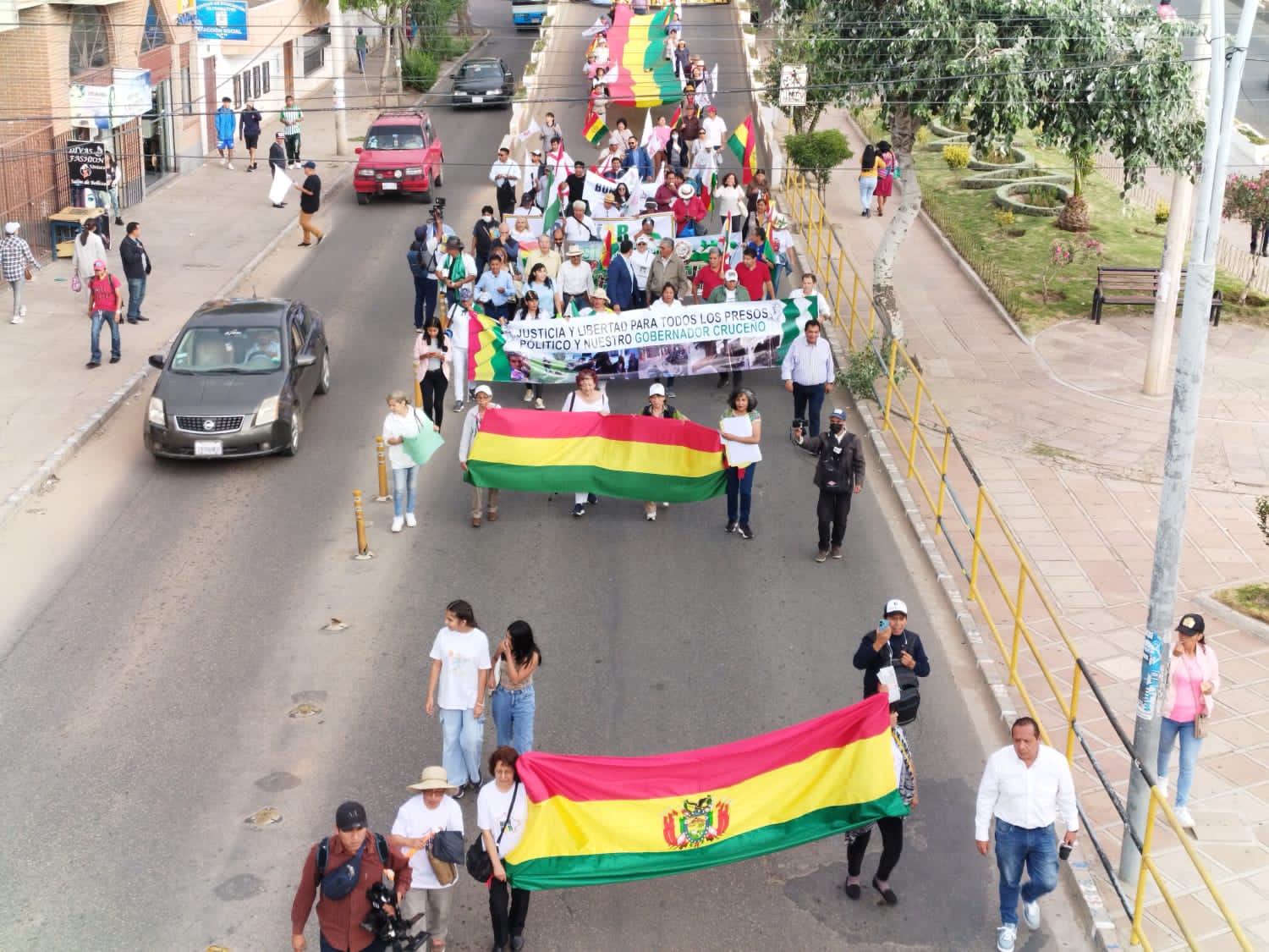 Con mínima respuesta convocatoria del Conade a marcha en Sucre ante prórroga de mandato de autoridades judiciales