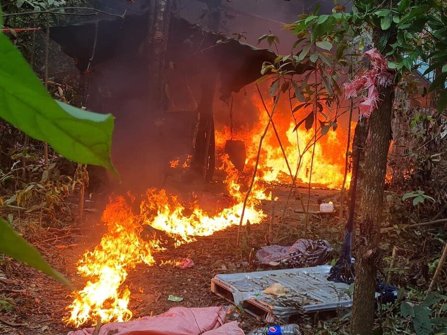 Incineran 25 fábricas móviles de cocaína en sindicatos que por 16 años impidieron el trabajo antinarcótico en Villa Tunari