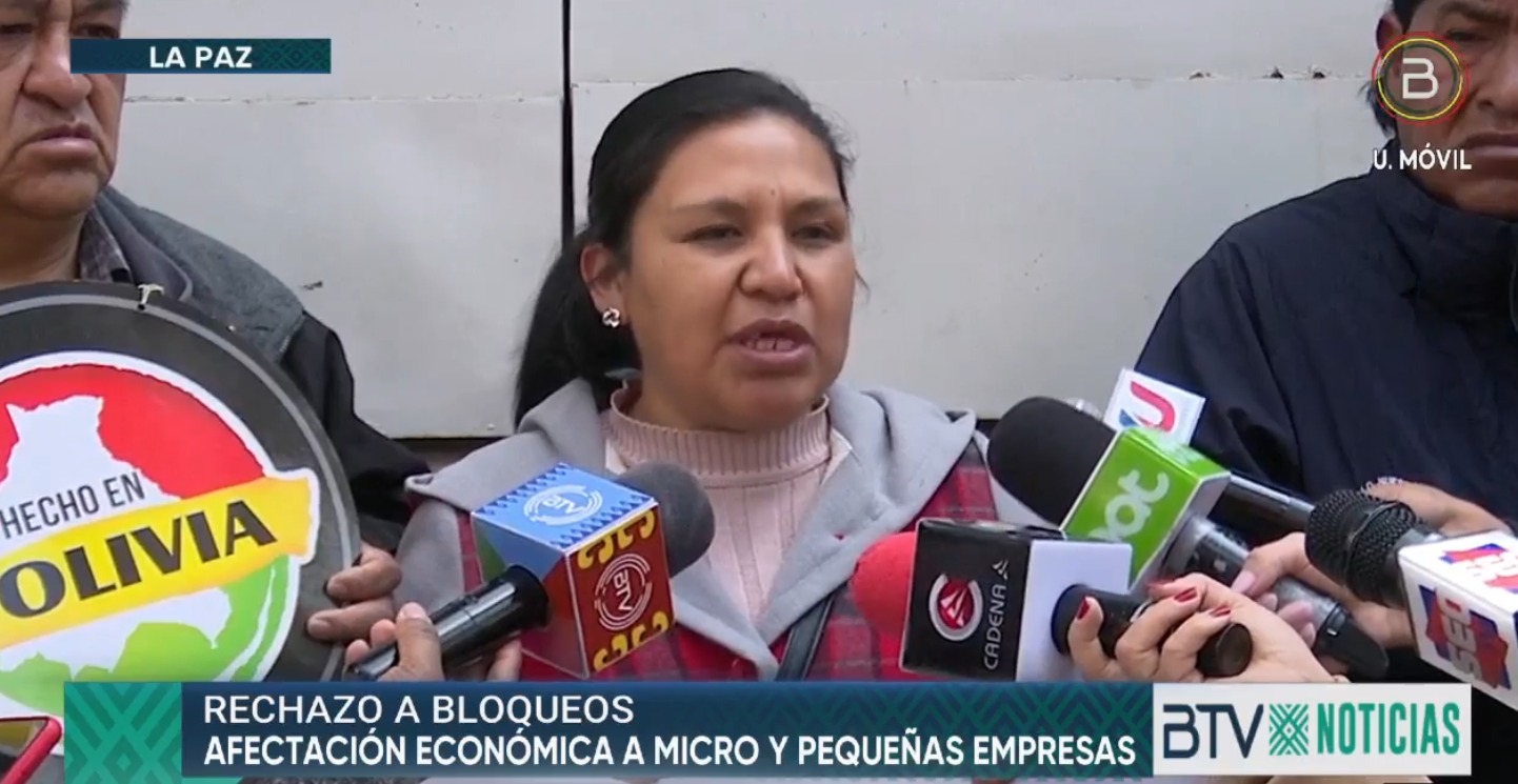 Mypes de La Paz pierden más de Bs 1 millón por día de bloqueo, se declaran en emergencia e instan al diálogo