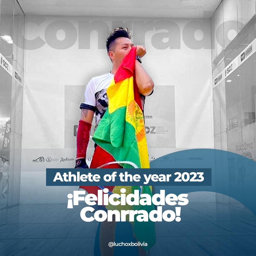 Presidente saluda elección como mejor atleta mundial del 2023 al raquetbolista Conrrado Moscoso