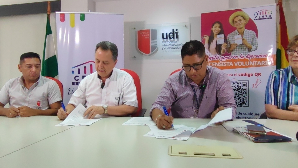 Universidad UDI firma acuerdo con el INE y facilitará sus ambientes para actividades del censo 