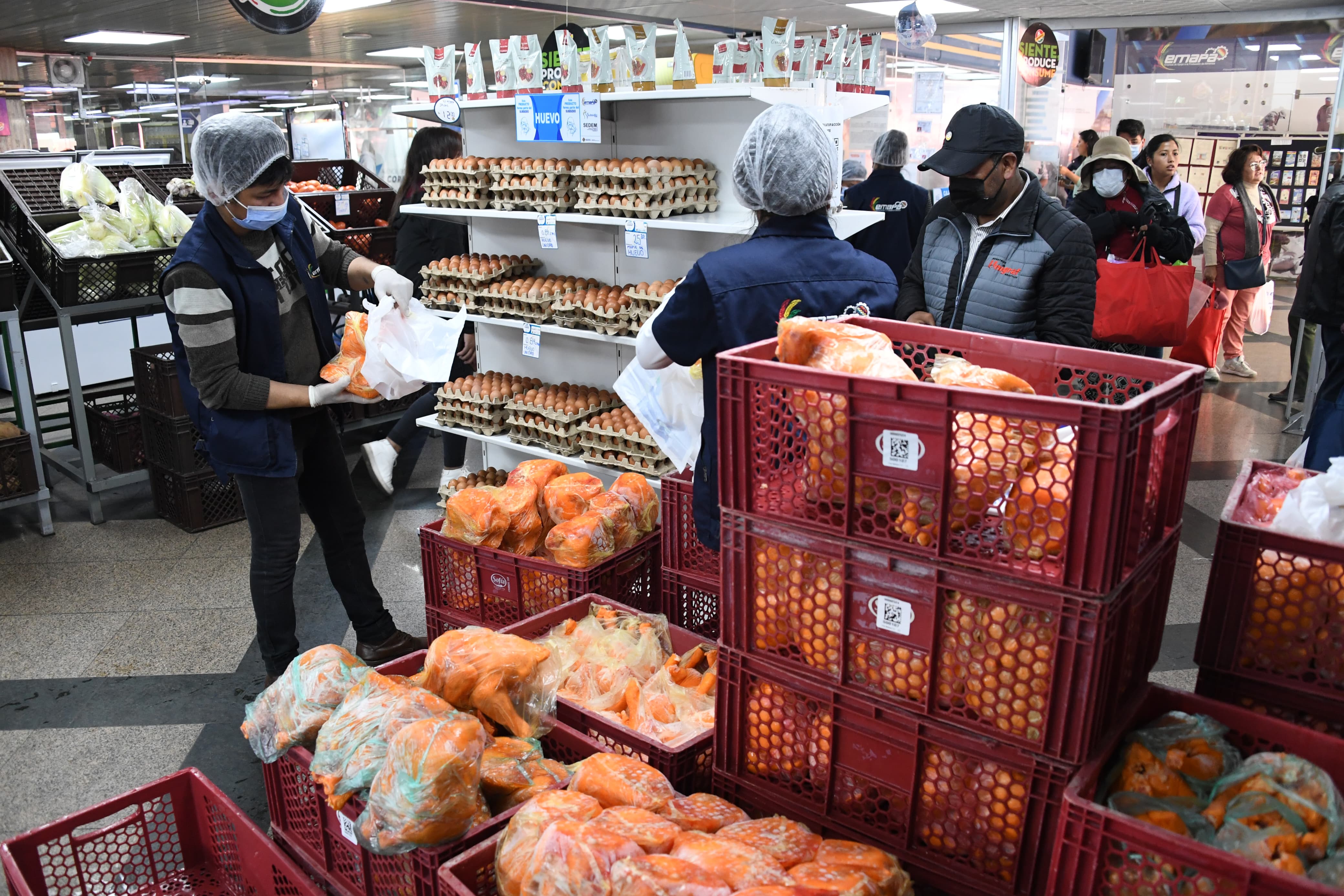 Al menos 60.000 unidades de carne de pollo arribarán a La Paz este viernes vía puente aéreo