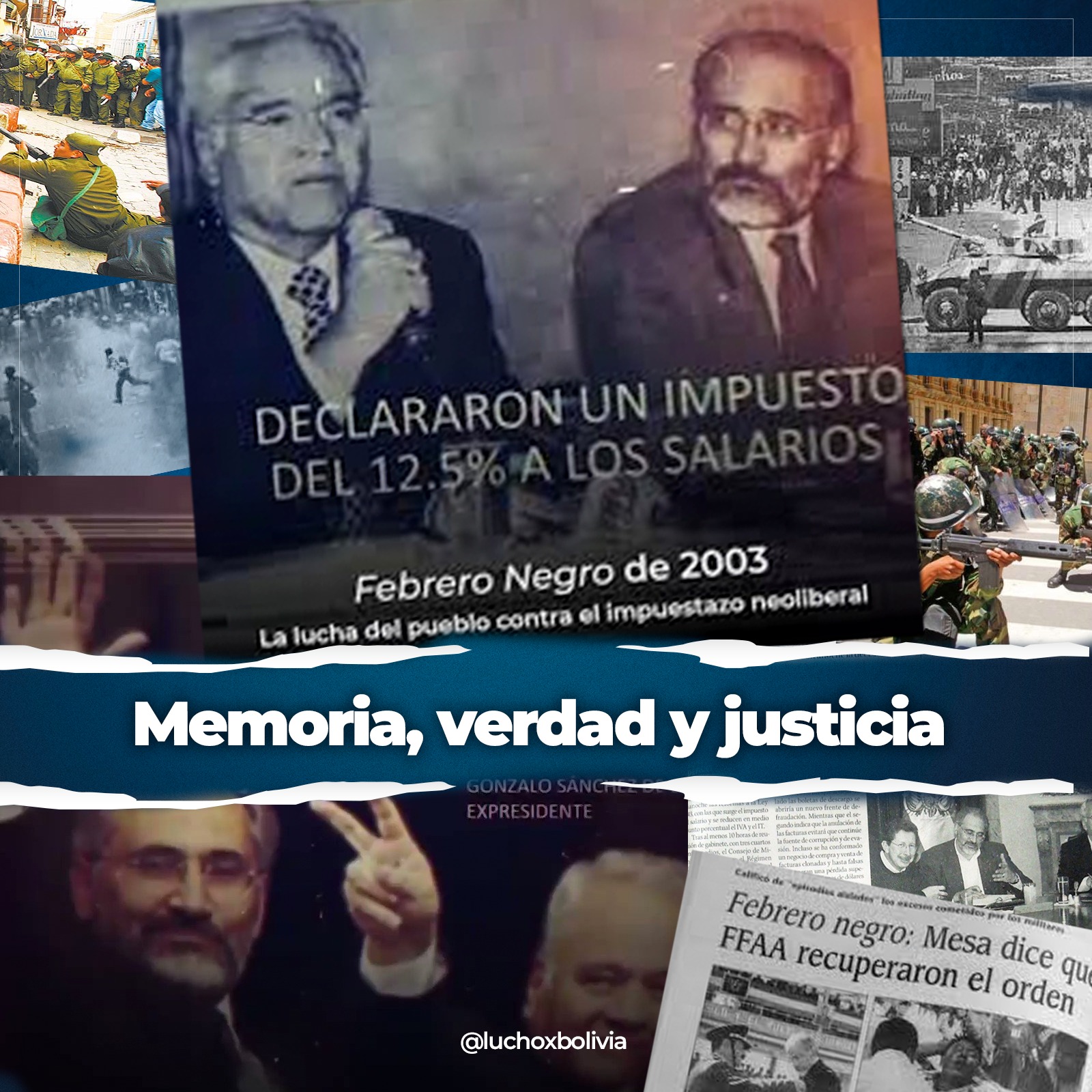Presidente rinde homenaje al pueblo que luchó contra el “impuestazo” de Goni en 2003