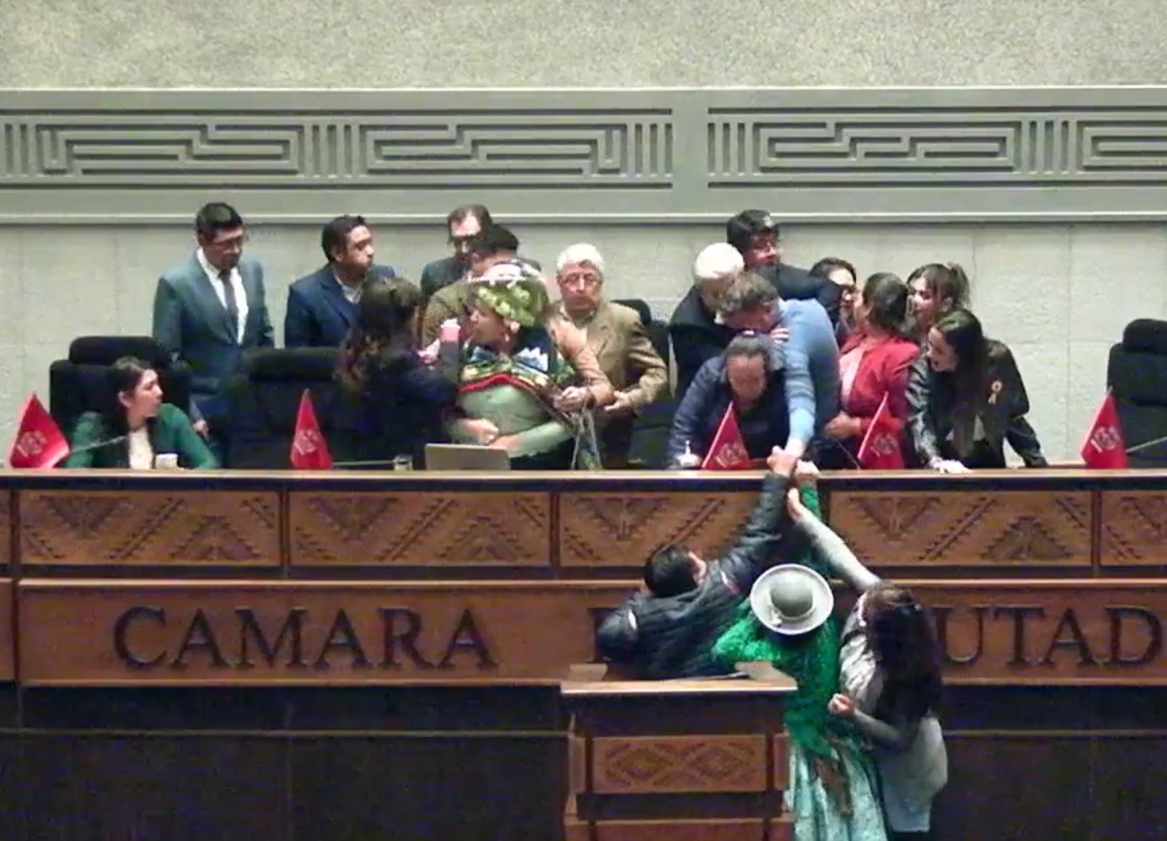 Bochornosa sesión en Diputados, opositores agreden a la presidenta y obligan a cuarto intermedio