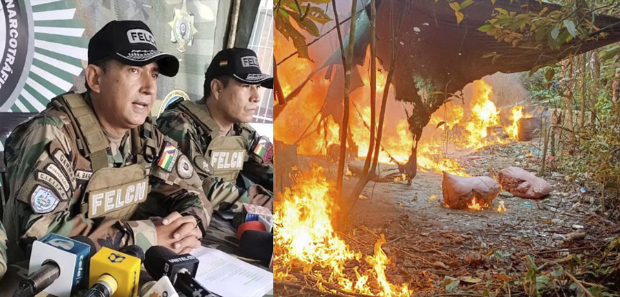 Narcotraficantes ocasionan quemaduras a efectivos de Umopar durante operativo en Chapare