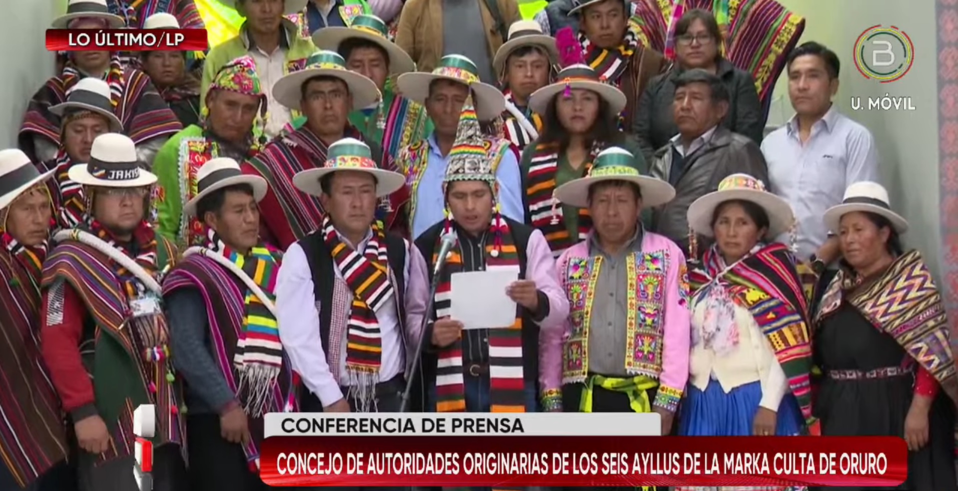 Ayllus de la Marka Culta de Oruro expresan respaldo al presidente Arce y declaran emergencia ante afanes desestabilizadores