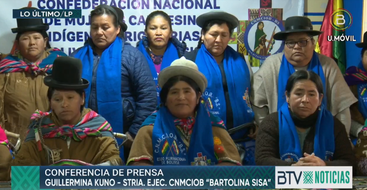 Mujeres campesinas participarán de marcha para expresar su repudio al golpe de Estado fallido 