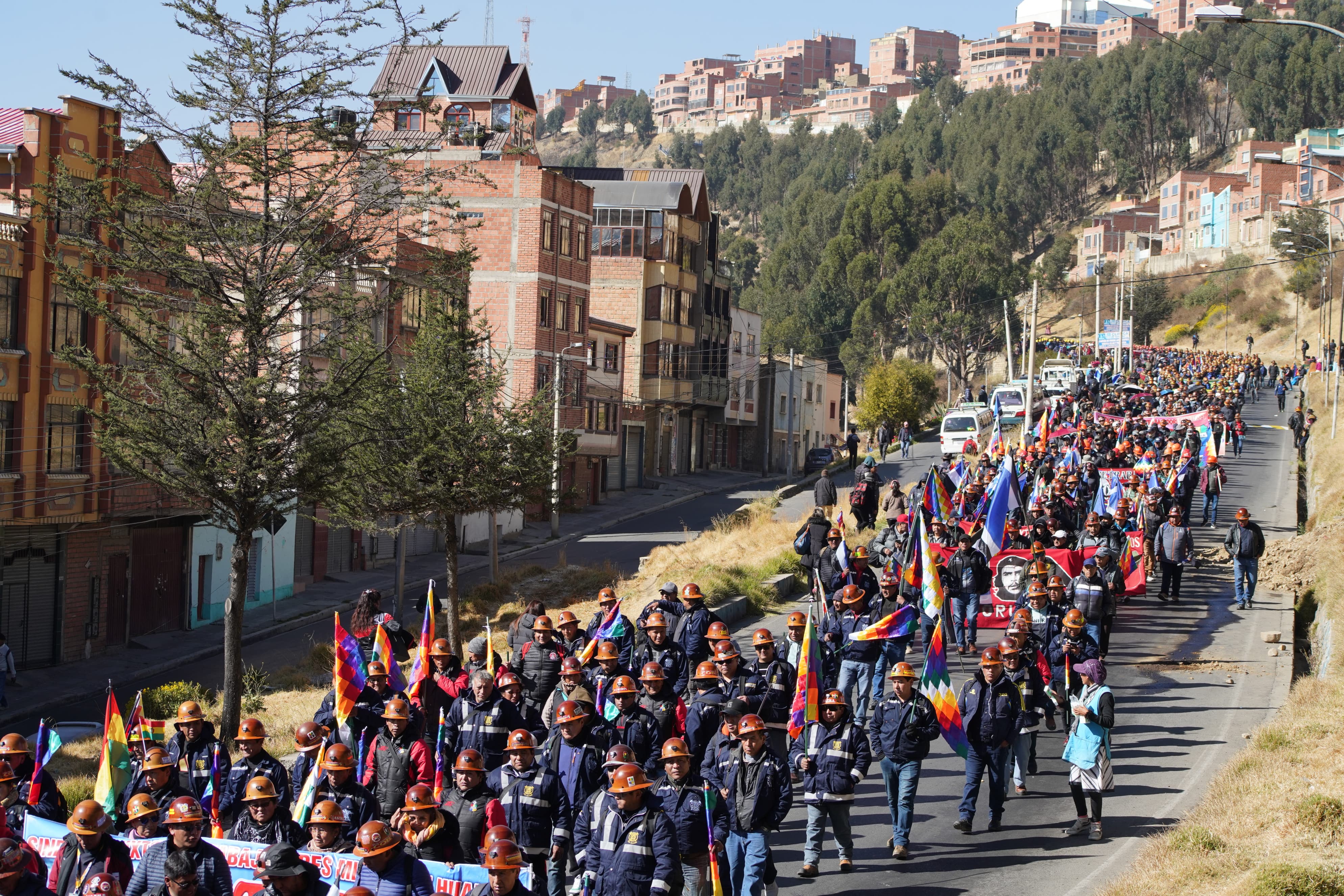 La Marcha por la Democracia. Foto: Gustavo Ticona.