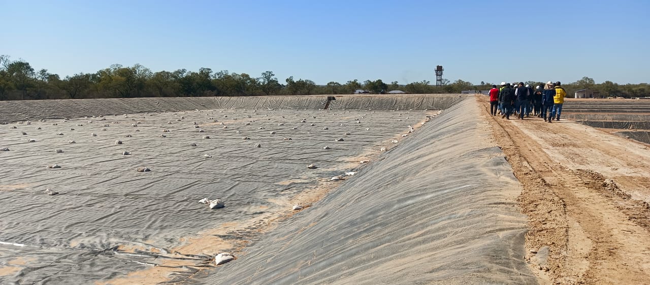 Construcción de piscinas e infraestructura de la planta piscícola de Villa Montes llega al 70 y 40% de avance