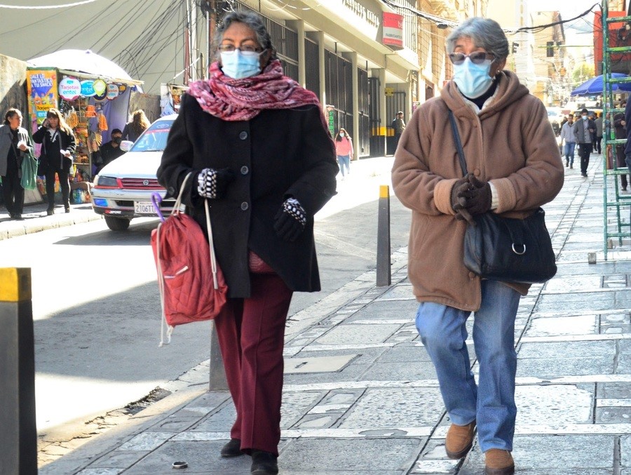 Activan alerta Naranja por el ingreso de un frente frío en Santa Cruz, Chuquisaca y Tarija 