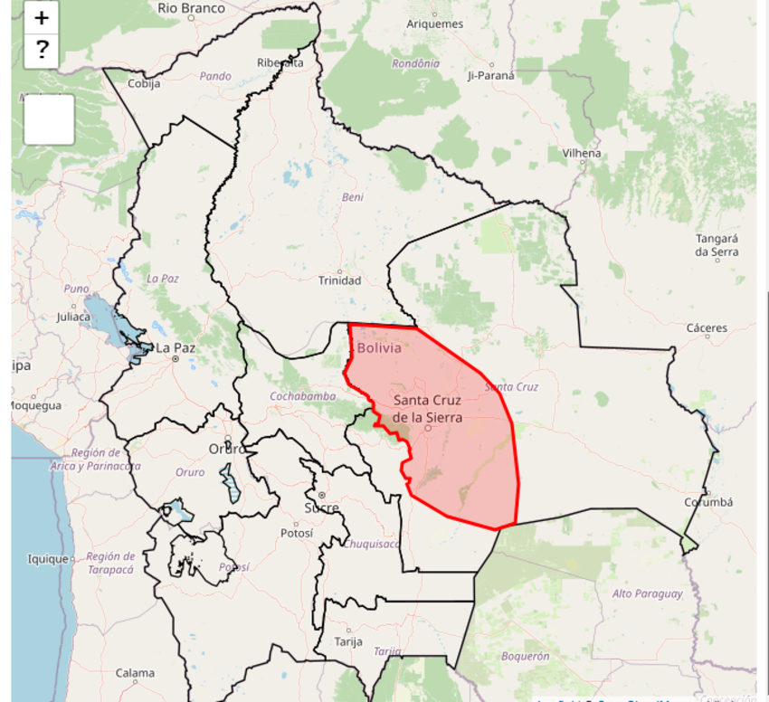 Activan máxima alerta por vientos fuertes en Santa Cruz