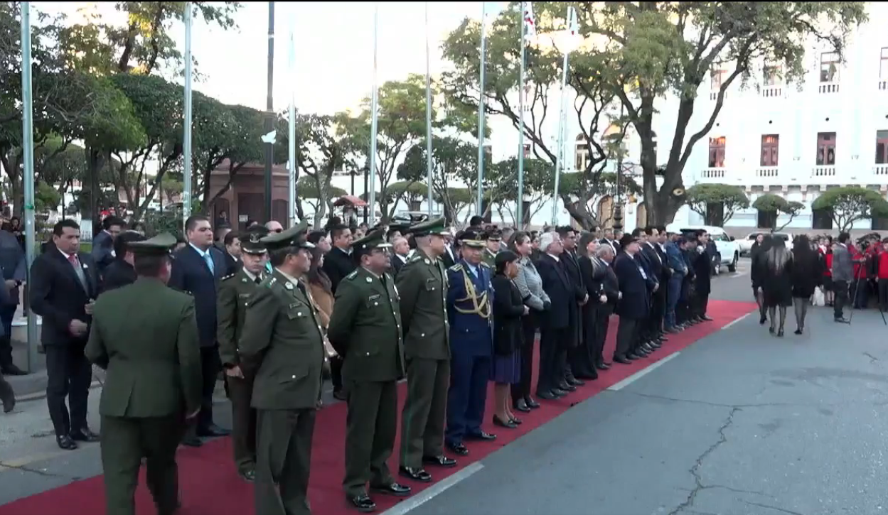 Recuerdan el cese de hostilidades de la Guerra del Chaco en acto de reivindicación patriótica rumbo al Bicentenario