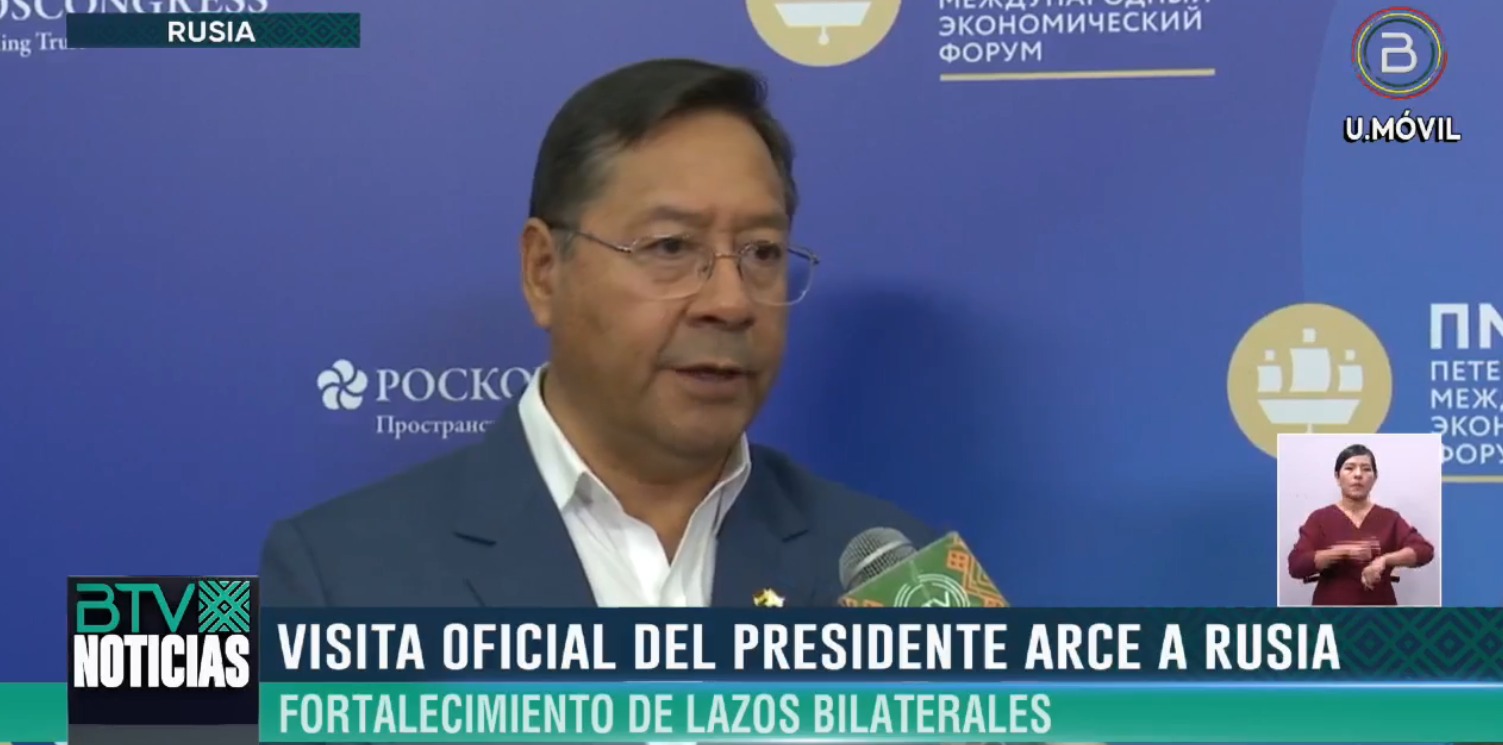 Arce y Putin acuerdan concluir hasta 2025 el Centro Nuclear de El Alto y la planta de litio con tecnología EDL en Uyuni