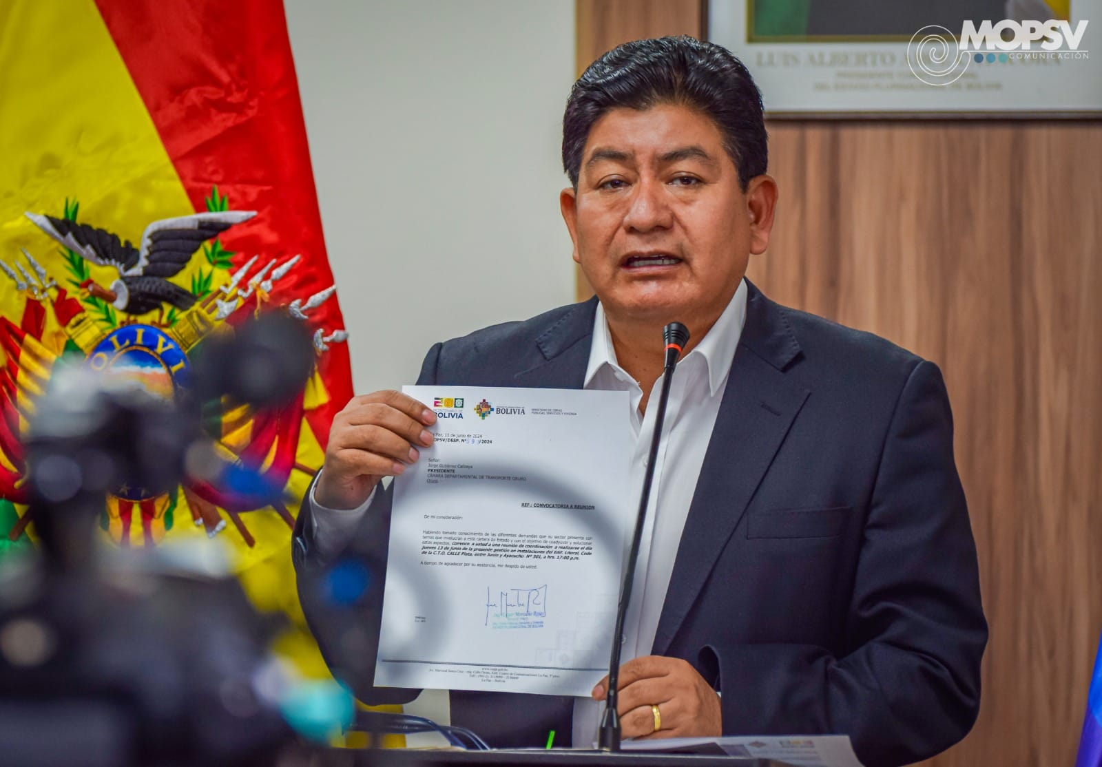 Arce recibirá al transporte este fin de semana en Casa Grande, ministro dice que no hay motivo para bloquear 