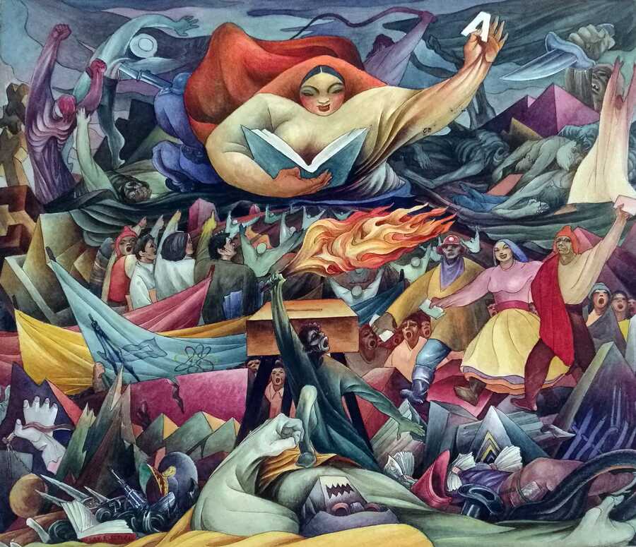 Museo Nacional de Arte exhibirá pinturas y bocetos originales del “pintor de la revolución” Alandia Pantoja